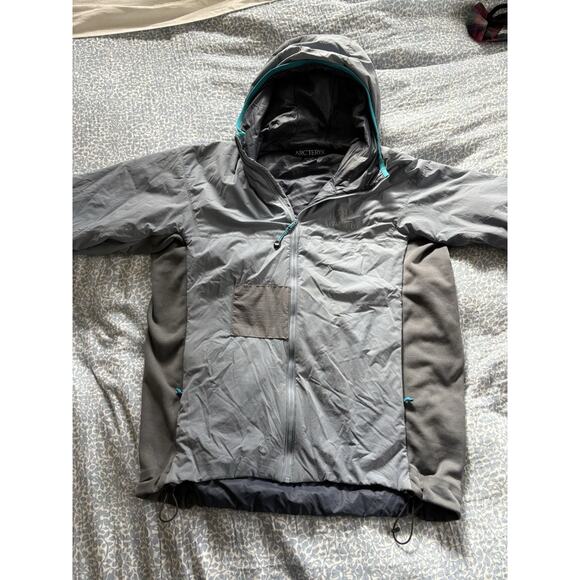 Arc'teryx Atom Men's Hoody Jacket Gray Turquoise Size XL - Picture 1 of 6